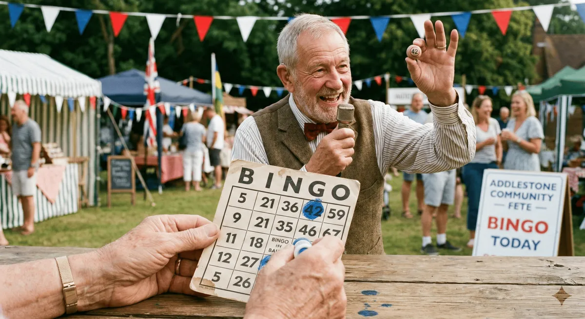 Brian who also ran the tombola, delivered it with such gusto. You couldn't help but smile.