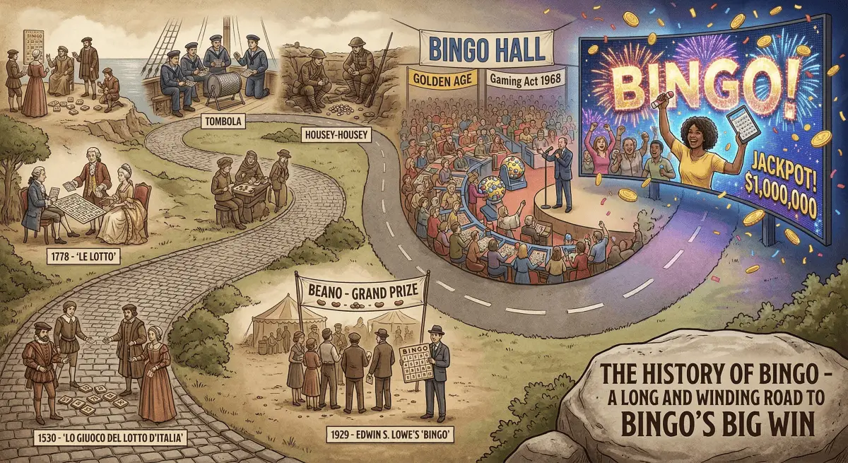 The History of Bingo - A Long and Winding Road to Bingo's Big Win