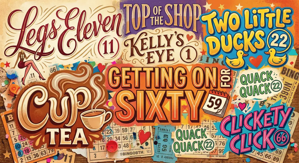 Typography art of top-tier bingo calls.